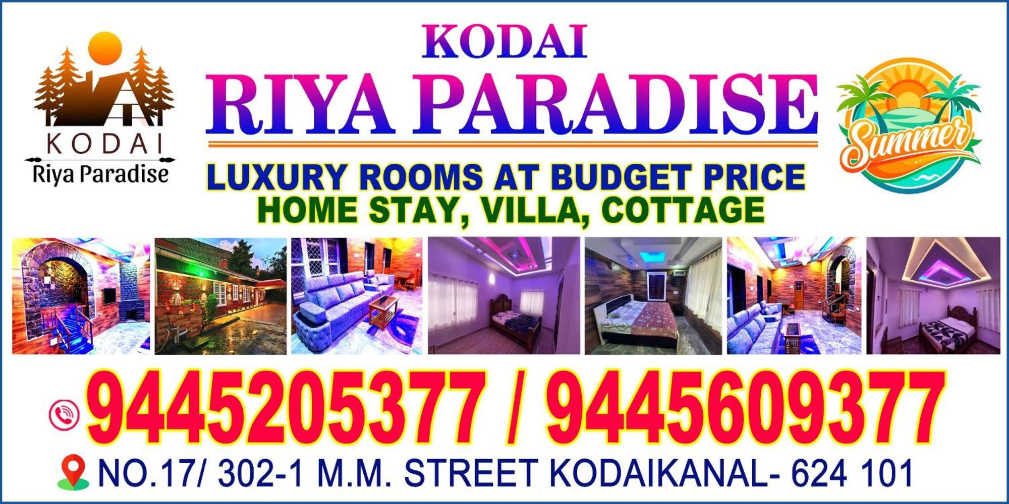 Kodai Riya Paradise Kodaikanal Exterior foto